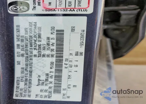 2012 Ford Fiesta Sel z USA, uszkodzony, nr VIN 3FADP4CJ0CM194464